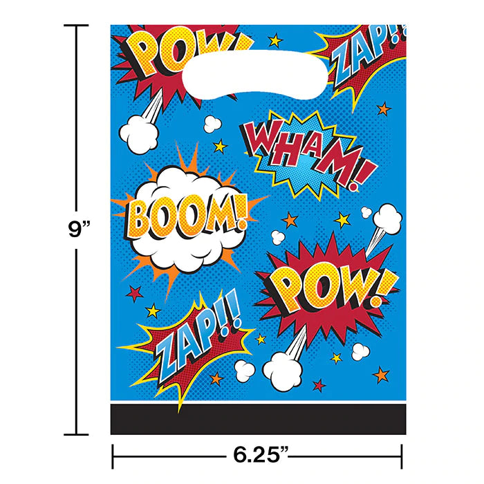 Superhero Slogans Loot Bags (8)