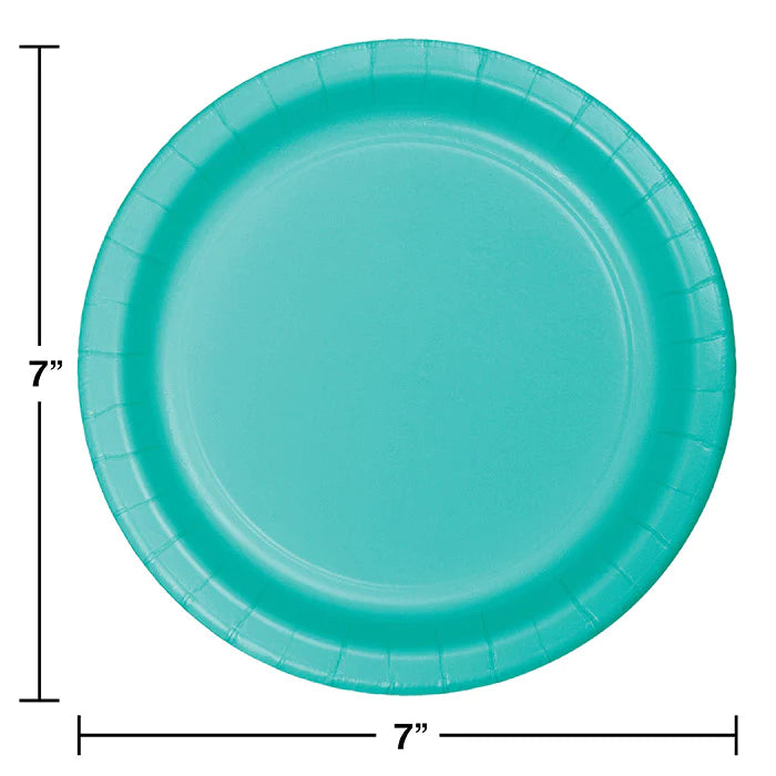 Teal Lagoon Cake Plates (24)