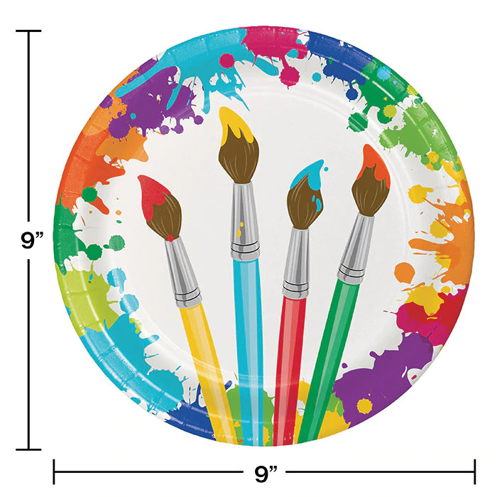 Art Party Lunch Plates (8)