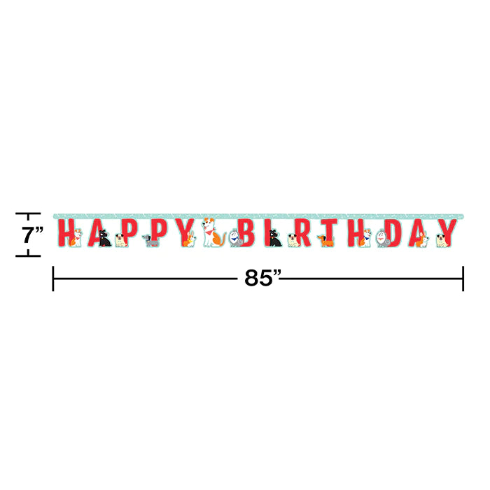 Dog Party Birthday Banner