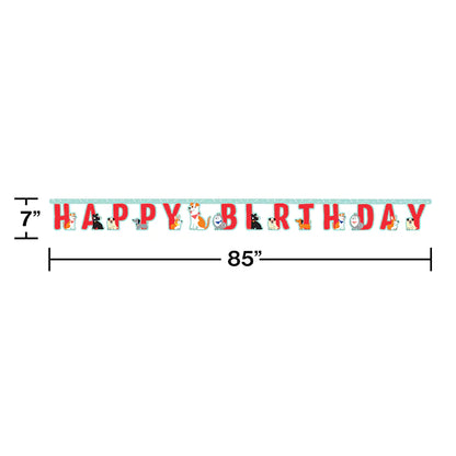 Dog Party Birthday Banner