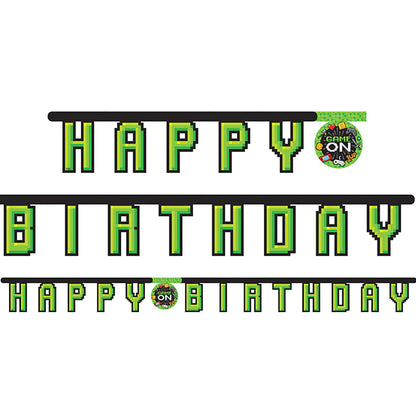 Gaming Party Birthday Banner