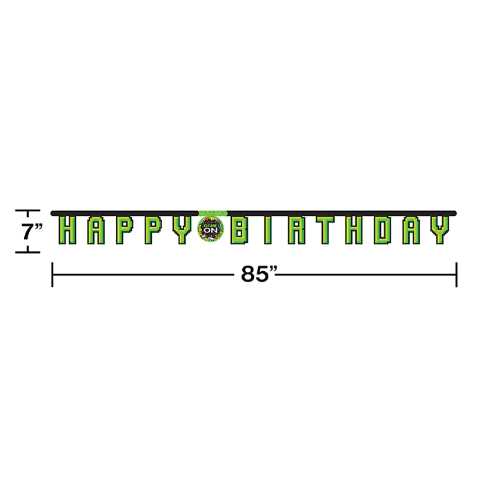 Gaming Party Birthday Banner