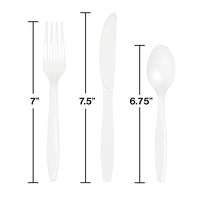 White Assorted Cutlery (18)