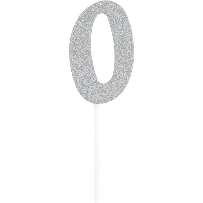 Cake Topper - Silver 0