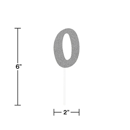 Cake Topper - Silver 0