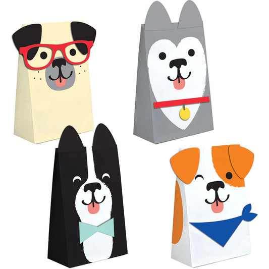 Dog Party Treat Bags with Attachments - 8 pack