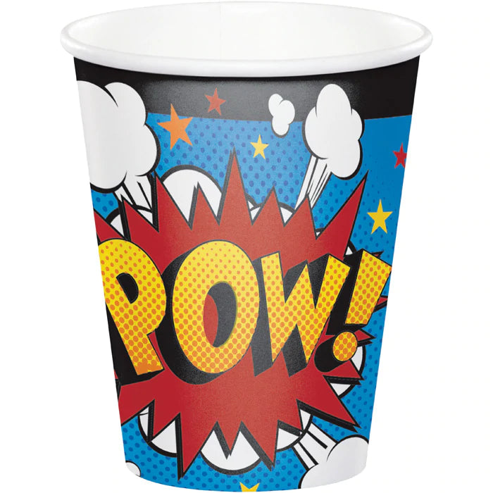 Superhero Slogans Paper Cups (8)