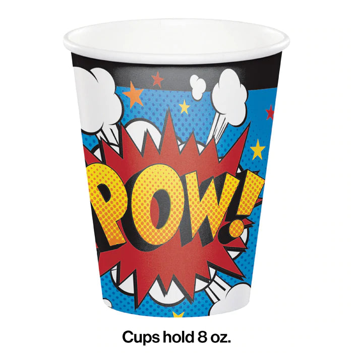 Superhero Slogans Paper Cups (8)