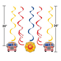 Flaming Fire Truck Dizzy Danglers (5)