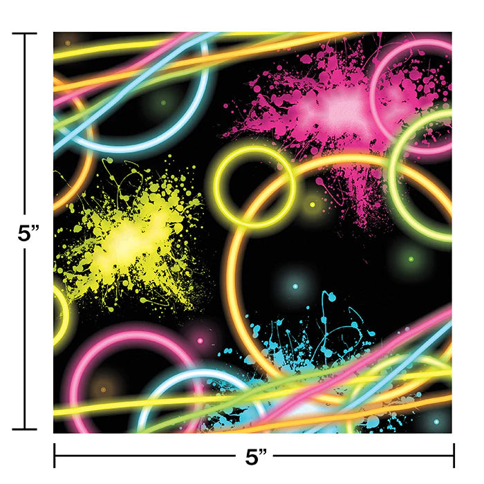 Glow Party Cake Napkins (16)