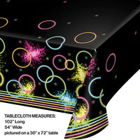 Glow Party Table Cover - Plastic