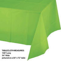 Thin - Fresh Lime Plastic Table Cover