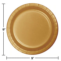 Glittering Gold Lunch Plates (8)