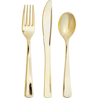 Premium Gold Smooth Cutlery (24)