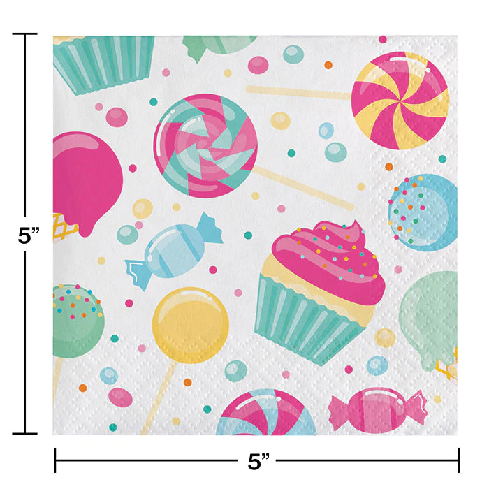 Candy Bouquet Cake Napkins (16)