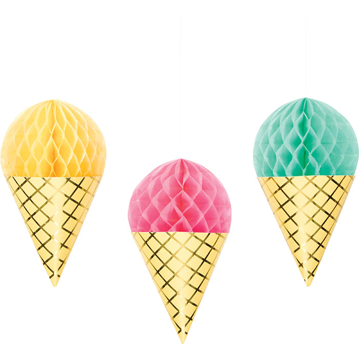 Ice Cream Hanging Cones (3)