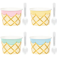 Ice Cream Treat Cups with Spoons (8)