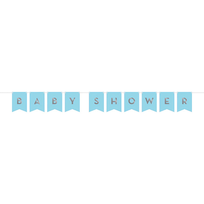 Blue & Silver Celebration DIY Banner