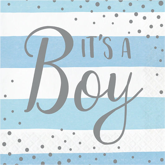 Boy Blue Celebration Lunch Napkins (16)