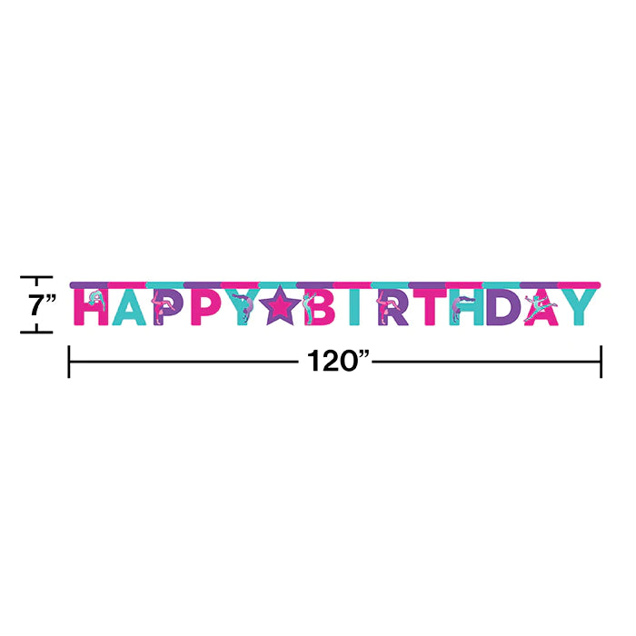 Gymnastics Birthday Banner