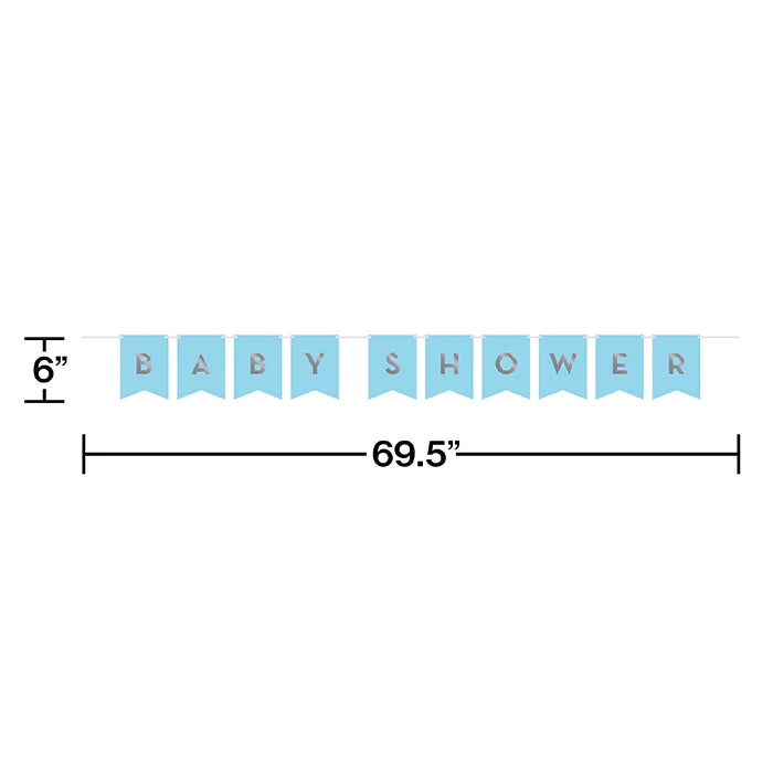 Blue & Silver Celebration DIY Banner