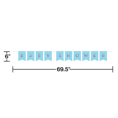 Blue & Silver Celebration DIY Banner