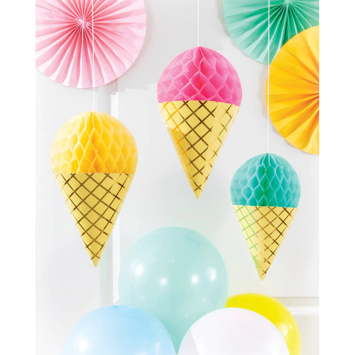 Ice Cream Hanging Cones (3)