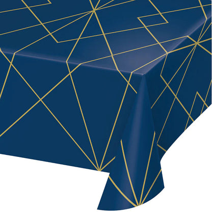 Elise - Navy Gold Geode Table Cover