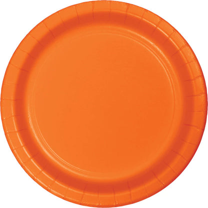 Sunkissed Orange Lunch Plates - 8 pack