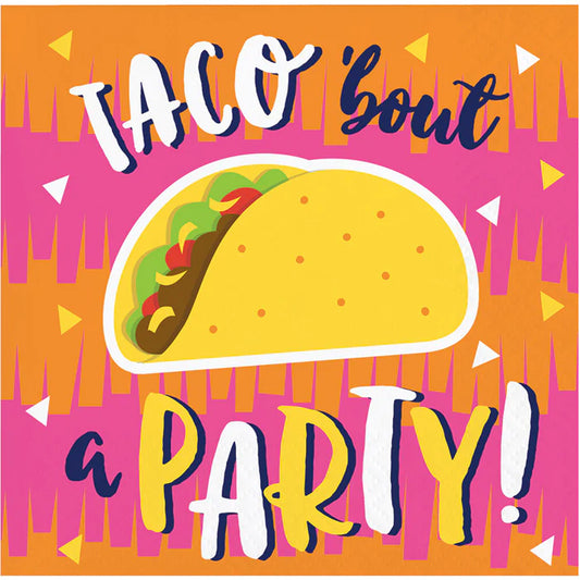 Fiesta Fun Taco Cake Napkins - 16 pack