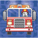 Flaming Fire Truck Cake Napkins (16)