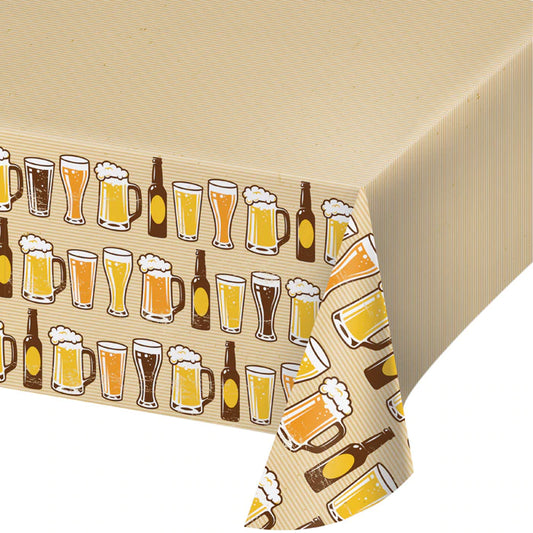 Cheers & Beers Table Cover - Plastic