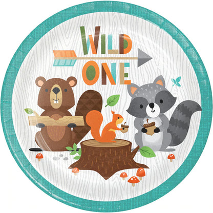 Wild One "1" Cake Plates - 8 pack