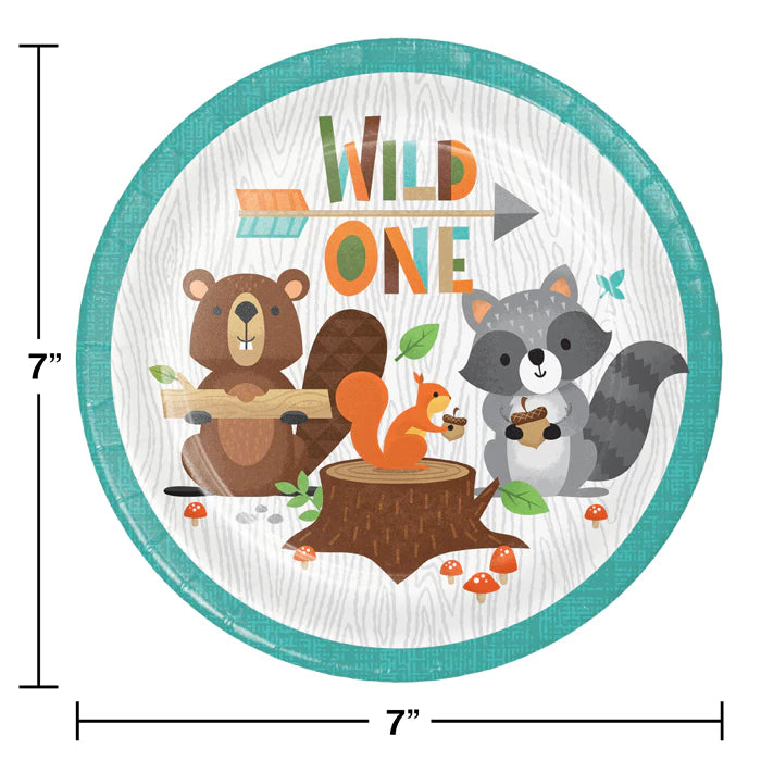 Wild One "1" Cake Plates - 8 pack