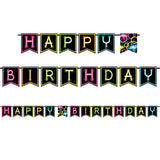 Glow Party Birthday Banner