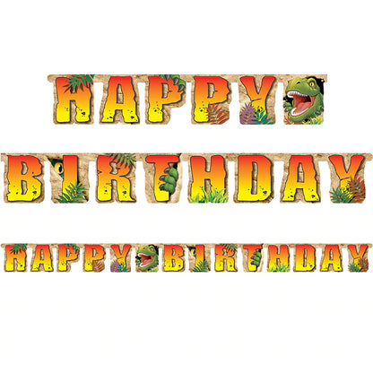 Dino Blast Birthday Banner