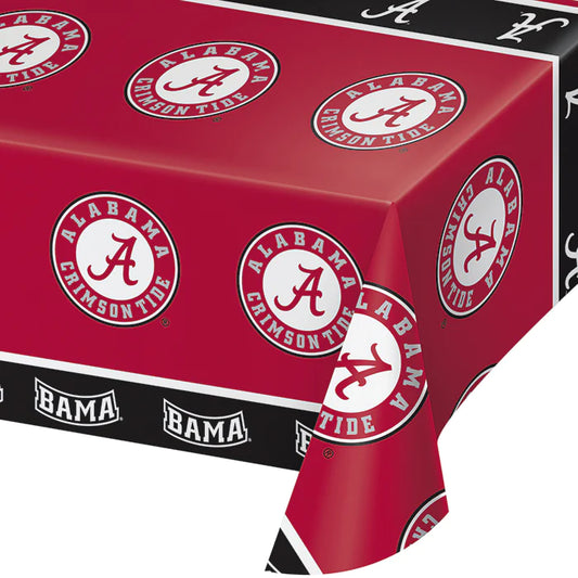 University of Alabama Table Cover - Plastic
