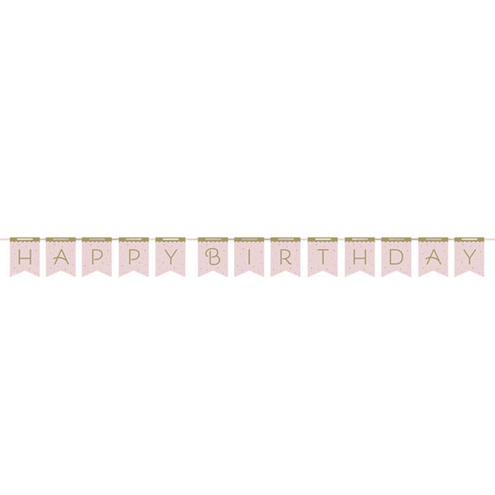 Stylish Swan Birthday Banner