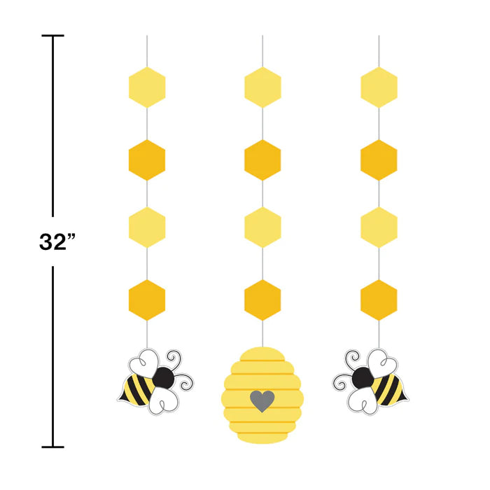 Bumblebee Baby Dizzy Danglers - 3 pack