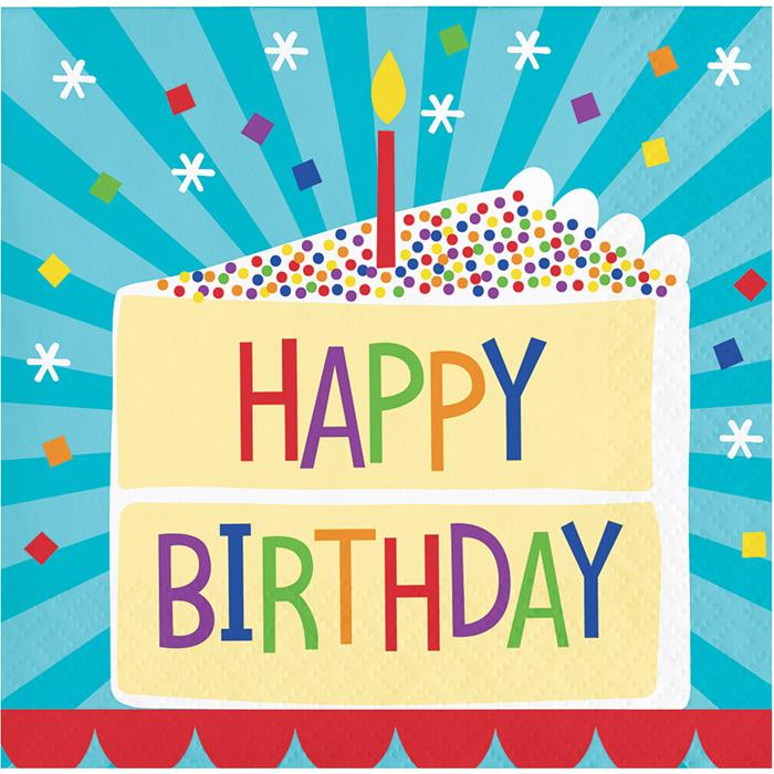 Cake Birthday Cake Napkins (16)