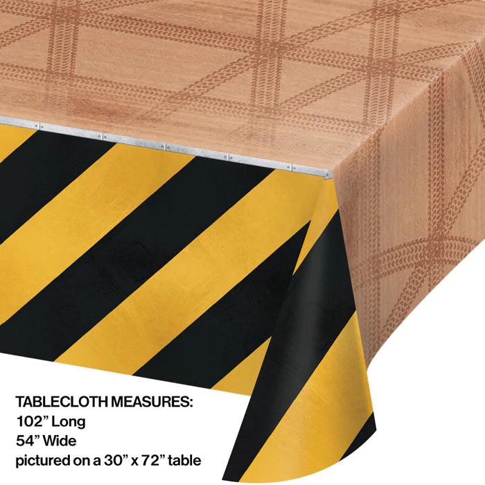 Big Dig Construction Table Cover - Plastic
