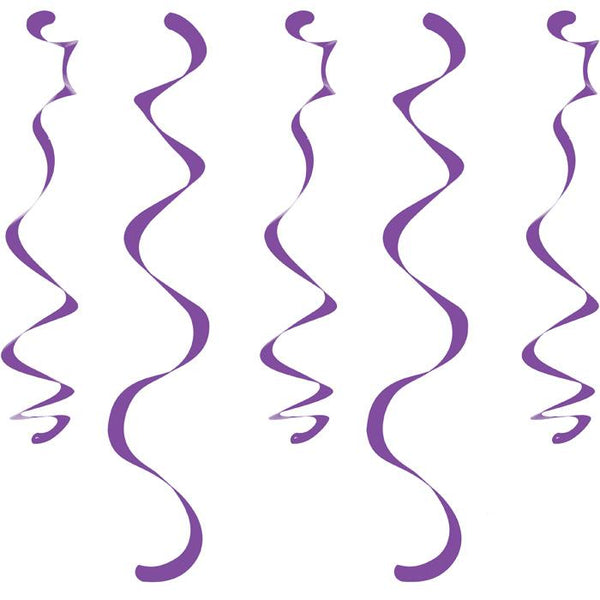 Purple Plastic Dizzy Danglers (12)
